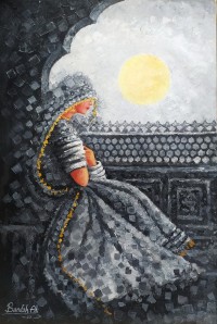 Bandah Ali, 24 x 36 Inch, Acrylic on Canvas, Figurative-Painting, AC-BNA-142